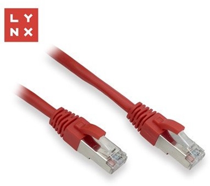 Изображение LYNX FTP patch kabel Cat5e PVC, CCA, 3m, ervený