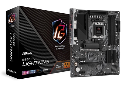 Picture of Mainboard|ASROCK|AMD B650|SAM5|ATX|Memory DDR5|Memory slots 4|2xPCI-Express 4.0 1x|2xPCI-Express 4.0 16x|3xM.2|1xHDMI|1xAudio-In|1xAudio-Out|1xMicrophone|4xUSB 2.0|7xUSB 3.2|2xUSB-C|1xRJ45|B650PGLIGHTNING