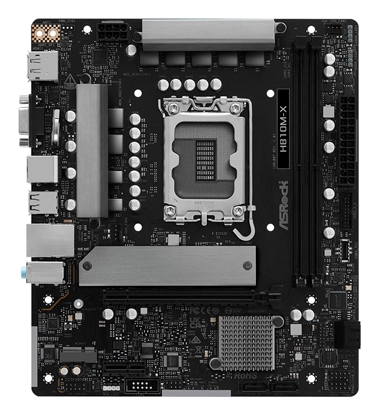 Attēls no Mainboard|ASROCK|Intel H810|LGA1851|Micro-ATX|Memory DDR5|Memory slots 2|H810M-X