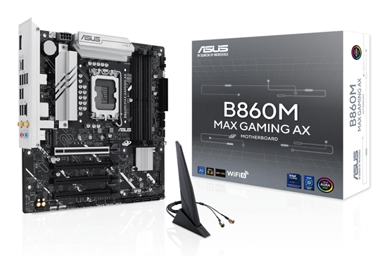 Picture of Mainboard|ASUS|Intel B860 Express|LGA1851|Micro-ATX|Memory DDR5|Memory slots 4|B860MMAXGAMINGAX
