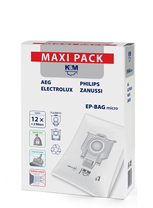 Attēls no Maisi putekļu sūcējam ELECTROLUX-PHILIPS S-BAG KM-EP-BAG-MX (12 gab.)