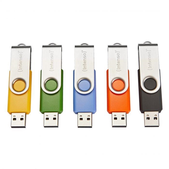 Изображение MEMORY DRIVE FLASH USB2 5X32GB/MULTIPACK 3503585 INTENSO