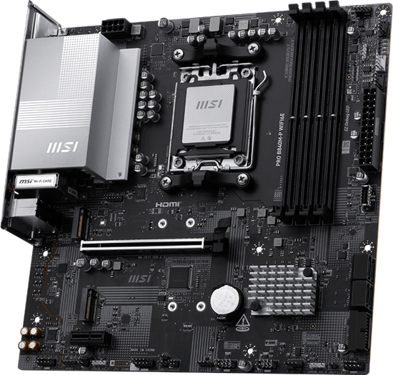 Picture of MSI PRO B840M-P WIFI6E Intel B840 Motherboard