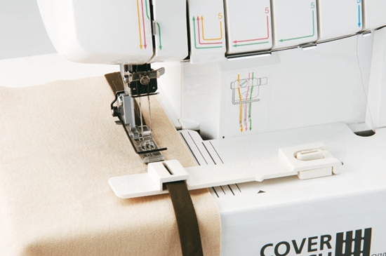 Изображение Palīgierīce plakanšuvei 12mm slīpā diega lentītes šūšanai SA222CV