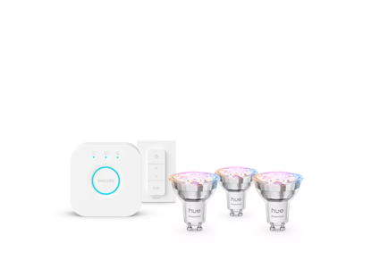 Picture of Philips Hue E WCA 345 GU10 3kit SW EU | GU10 | 4.7 W | 16 million colors, White and colored light