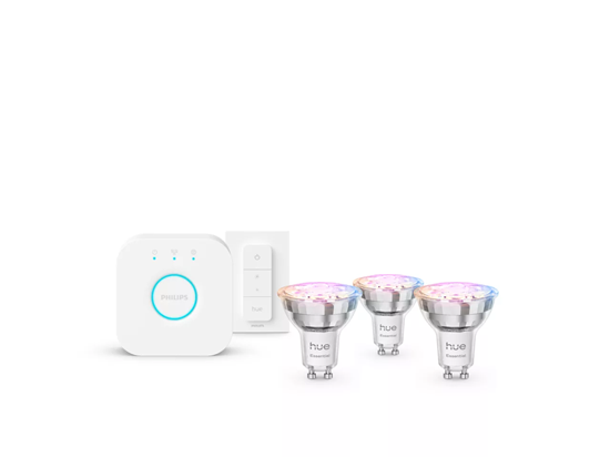 Picture of Philips Hue E WCA 345 GU10 3kit SW EU | GU10 | 4.7 W | 16 million colors, White and colored light