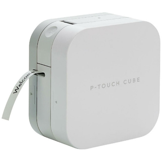 Изображение PT-P300BT "CUBE" Brother portatīvs uzlīmju printeris (Bluetooth, USB, 12mm)