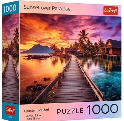 Attēls no Puzzle 1000 USA Collection: Sunset in the Maldives