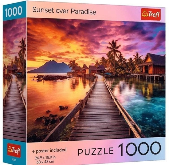 Picture of Puzzle 1000 USA Collection: Sunset in the Maldives