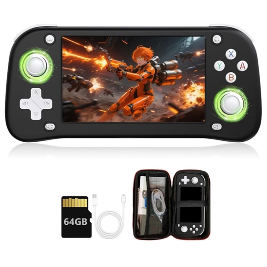 Изображение RF-XF43 Spēļu konsole Open Source Linux Ark OS 2.0 ar 20000 retro spēlēm 64GB Black