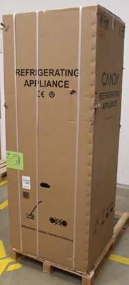 Изображение SALE OUT. Candy ECN2CQTEB186 Refrigerator, E, Freestanding, Combi, Height 185cm, Fridge net 235 L, Freezer net 120 L, Black | Candy DAMAGED PACKAGING