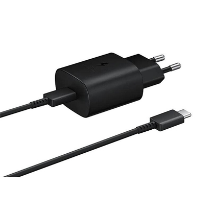 Изображение Samsung EP-TA800EBE + EP-DA905BBE Samsung 25W Travel Charger + USB-C/USB-C Data Cable Black (OOB Bulk)