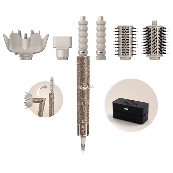 Изображение Shark FlexStyle Sparkle Champagne Diamond Limited Edition 5-in-1 zoty modelator wosów HD446JSEU (622356320474)
