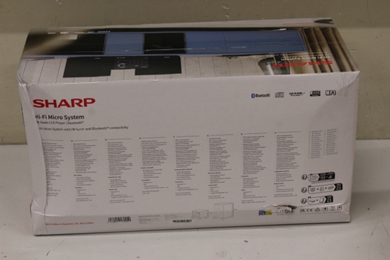 Изображение Sharp SALE OUT. XL-B512(BK) Hi-Fi Micro System, CD/FM/USB/Bluetooth v5.0, 45W, Black | Hi-Fi Micro System | XL-B512(BK) | Black | USB port | DAMAGED PACKAGING | AUX in | Bluetooth | CD player | FM radio | Wireless connection