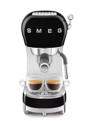 Изображение SMEG ECF02BLEU Siebträgermaschine schwarz
