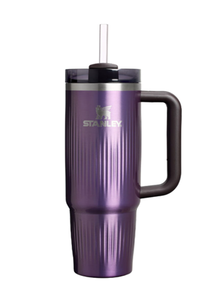 Изображение Stanley The Quencher H2.0 Fluted Thermos mug with straw 0.89L Glossy light purple
