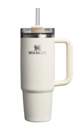 Изображение Stanley The Quencher H2.0 Thermos mug with straw 0.89 L Glossy cream