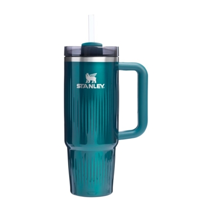 Изображение Stanley The Quencher H2.0 Thermos mug with straw 1.18L Glossy teal
