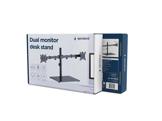 Изображение Statīvs monitoram Gembird Dual monitor 17" - 32" desk stand