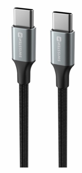 Изображение Swissten Textile II USB-C - USB-C Data and Charching Cable 1.5m