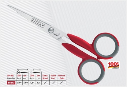 Picture of Šķēres rokdarbiem, KRETZER 13cm, ar spiciem galeim