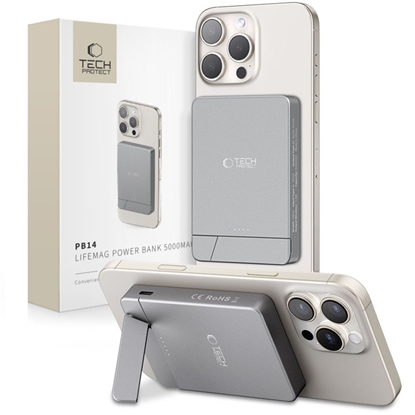 Picture of TECH-PROTECT PB14 LIFEMAG MAGSAFE POWER BANK 5000MAH SPACE GREY