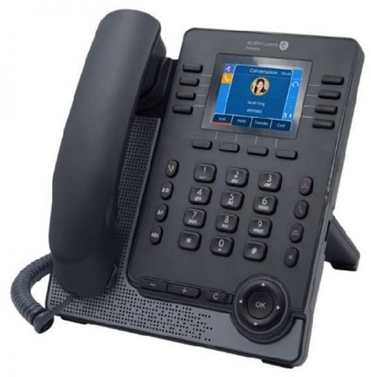 Picture of Telefon Alcatel ENTERPRISE M5s SIP Telefon stacjonarny z wywietlaczem kolorowym, przycisk nawigacyjny, regulowana podstawka 7,1cm 2,8Zoll PoE