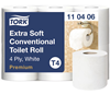 Изображение Toilet paper Tork Premium Extra Soft Conventional T4, 4 layers, 9.7cm x 19.1m, 6 pcs/pack