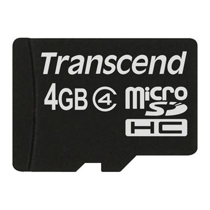 Picture of Transcend microSDHC          4GB Class 4