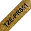 Attēls no TZe-PR851 uzlīmju lente melns uz premium zelta 24mm
