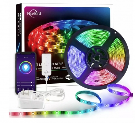 Изображение Viedā WiFi Gosund LED gaismas lente | 5m | RGB | Mikrofons mūzikas režīmam | App telefonam