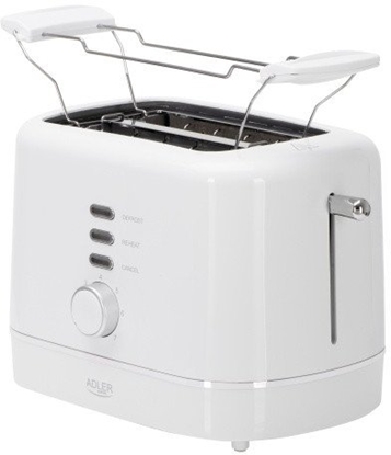 Изображение AD 3224 white Toster z rusztem do buek | 7 poziomów opiekania | funkcja rozmraania i podgrzewania