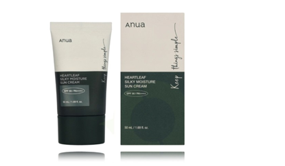 Изображение Anua Heartleaf Silky Moisture Sunscreen SPF50+ PA++++ 50 ml
