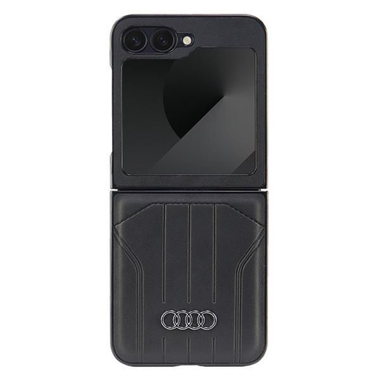 Изображение Audi Audi Synthetic Leather MagSafe Case for Samsung Galaxy Z Flip 6 - Black