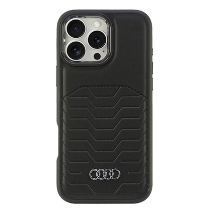 Изображение Audi Audi Synthetic Leather MagSafe iPhone 16 Pro Max 6.9" black/black hardcase AU-TPUPCMIP16PM-GT/D3-BK