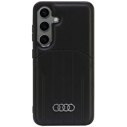 Изображение Audi Audi Synthetic Leather MagSafe S24 S921 black/black hardcase AU-TPUPCMS24-Q5/D1-BK