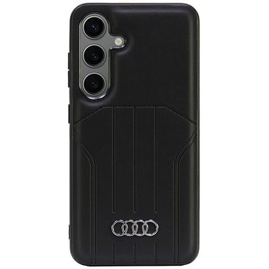 Изображение Audi Audi Synthetic Leather MagSafe S24 S921 black/black hardcase AU-TPUPCMS24-Q5/D1-BK