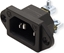Picture of Bachmann IEC320 C14 appliance plug, black, screw connection