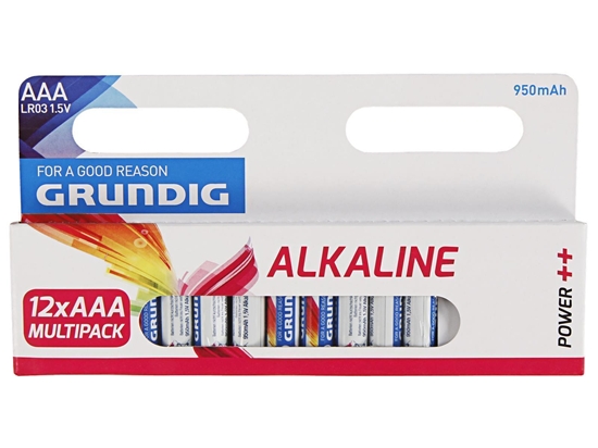 Picture of Baterija Grundig Alkaline AAA 12gb