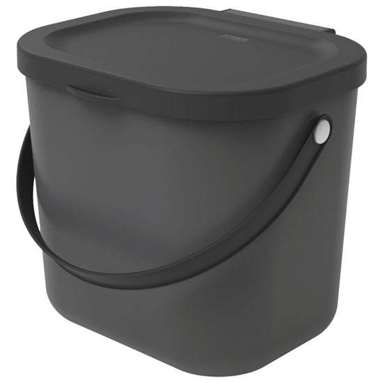 Изображение Bio atkritumu tvertne 6L Albula, antracīts