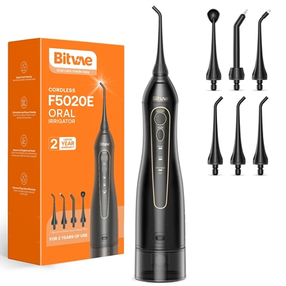 Изображение Bitvae 5020E irrigators 300ml ūdens tvertne / x7 sprauslas / 3 režīmi / 30-100PSI Black
