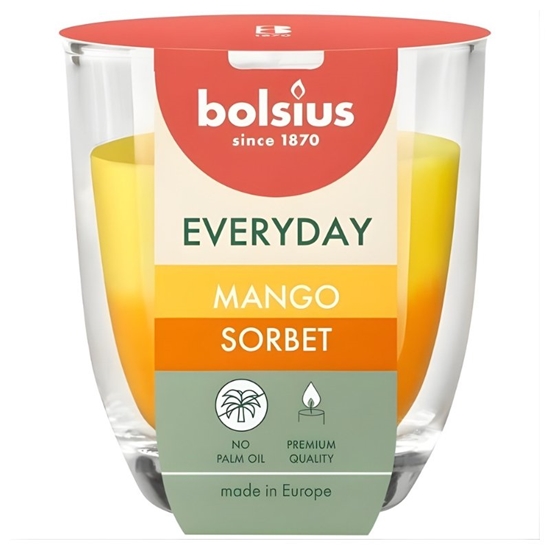 Изображение Bolsius Everyday Scented Candle 80x70mm Mango Sorbet