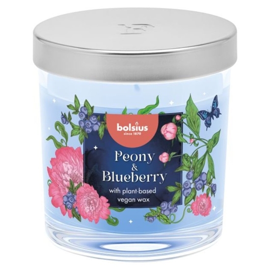 Изображение Bolsius Floral Fusion Scented Candle 80x72mm Peony & Blueberry