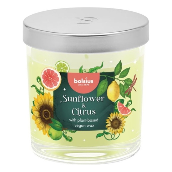 Изображение Bolsius Floral Fusion Scented Candle 80x72mm Sunflower & Citrus