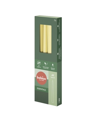 Изображение Bolsius Table candles 245/24mm Yellow 4pcs