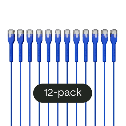 Picture of Broadbe Slim Patch Cable 5G Blue 0.1m 12-pack