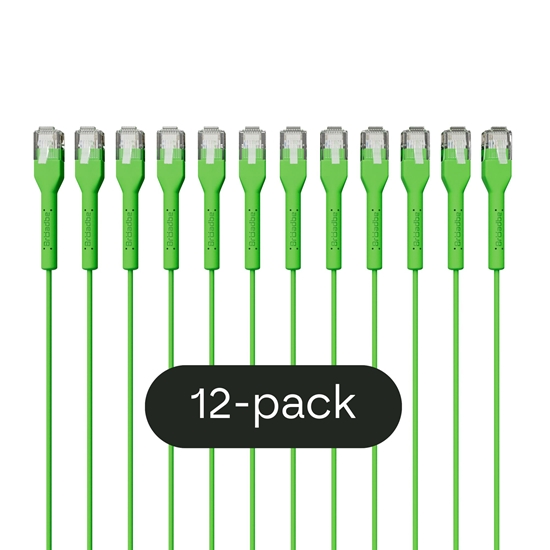 Изображение Broadbe Slim Patch Cable 5G Green 2m 12-pack
