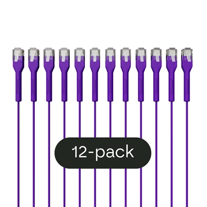 Изображение Broadbe Slim Patch Cable 5G Purple 1m 12-pack