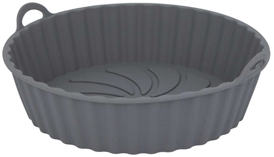 Picture of Brunbeste Wkad silikonowy do frytkownicy AIR FRYER okrgy szary forma 20.5CM BB-3373