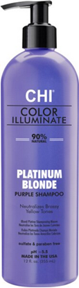 Attēls no CHI Color Illuminate Platinum Blonde Purple Shampoo 355ml